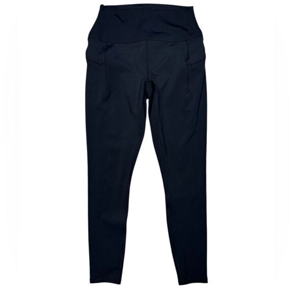 Spyder Active Women’s Black High Waisted 7/8 Zipper Pocket Legging - Picture 4 of 9